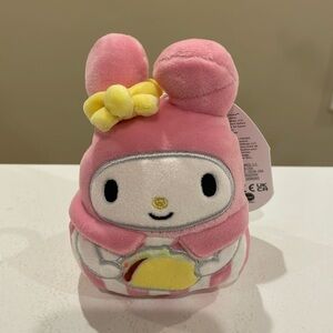 NWT 3.5” Sanrio My Melody with Taco Squishmallow Clip